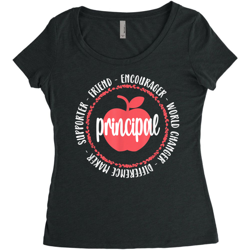 World Changer School Principal Appreciation Women's Triblend Scoop T-shirt by IsabelSchmit | Artistshot