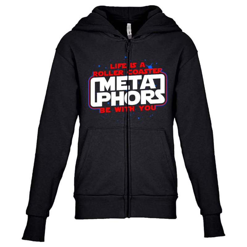 Meta Phors Be With You Youth Zipper Hoodie by AlHuda | Artistshot