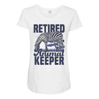 Retired Animal Keeper Animal Lover Zoologist Zoo Keeping T Shirt Maternity Scoop Neck T-shirt | Artistshot