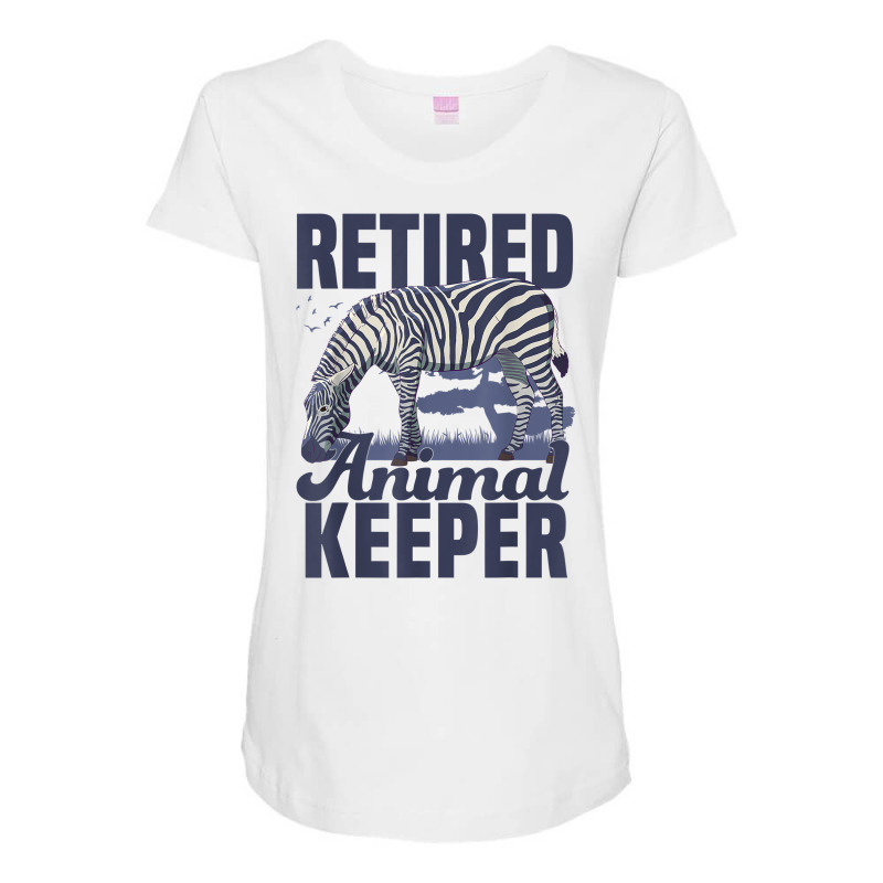 Retired Animal Keeper Animal Lover Zoologist Zoo Keeping T Shirt Maternity Scoop Neck T-shirt by caneypga | Artistshot