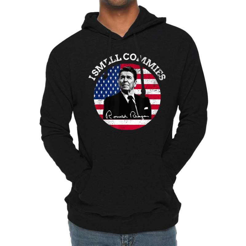 I Smell Commies Republican Conservative Ronald Regan Biden Lightweight Hoodie | Artistshot