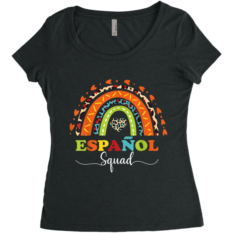 Espanol Squad Bilingual Spanish Teacher Back To School 2022 T Shirt Women's Triblend Scoop T-shirt by alaizws | Artistshot