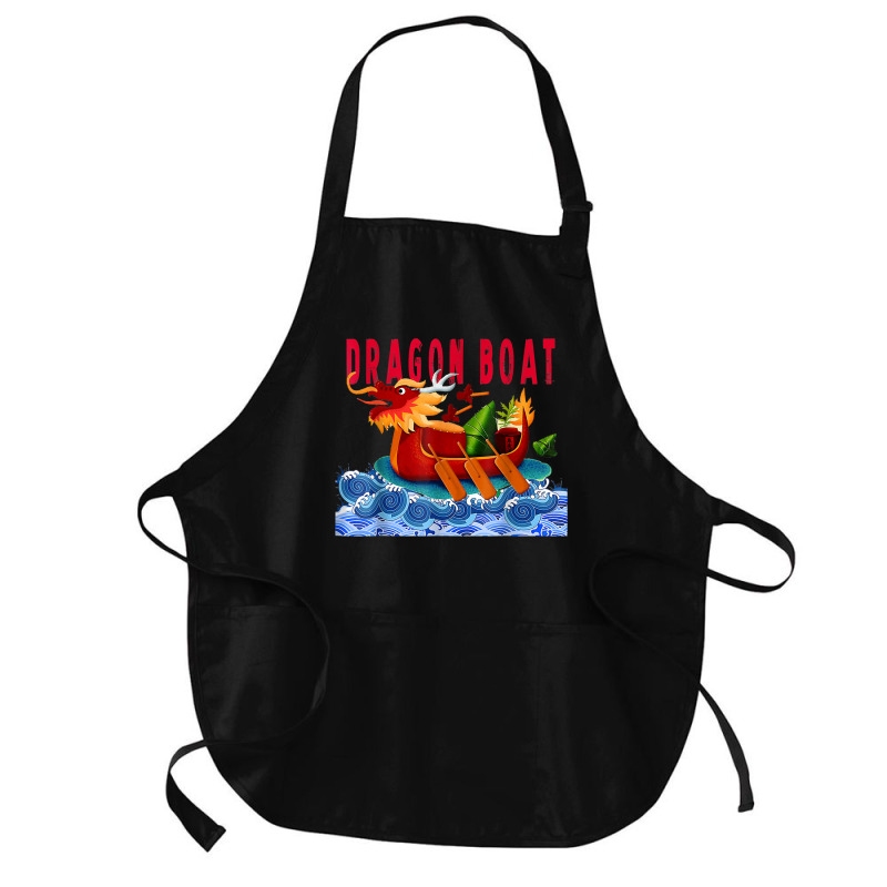 Dragon Boat Vintage Chinese Boating Festival Gift T Shirt Medium-length Apron | Artistshot