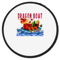 Dragon Boat Vintage Chinese Boating Festival Gift T Shirt Round Patch | Artistshot