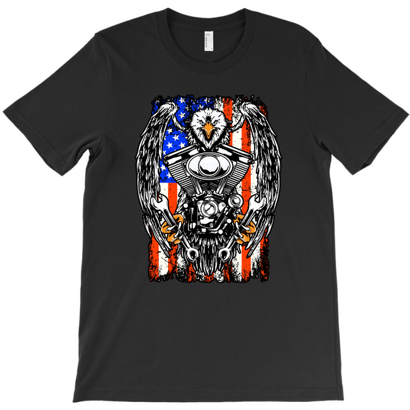 American Biker T-Shirt by Evelyn D Adkins | Artistshot