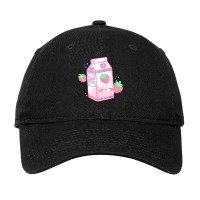 Strawberry Milk Shake Kawaii Anime Adjustable Cap | Artistshot