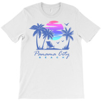 Panama City Beach Florida Vacation Trip Retro Vintage Sunset Pullover  T-shirt | Artistshot