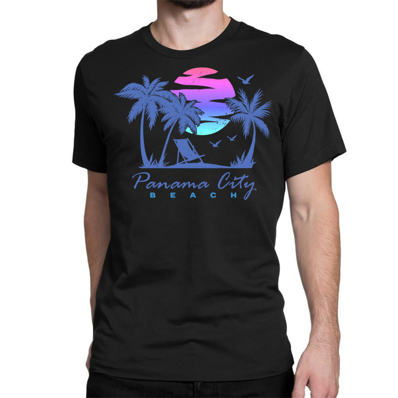 Panama City Beach Florida Vacation Trip Retro Vintage Sunset Pullover  Classic T-shirt by ReginaldLewisMay | Artistshot