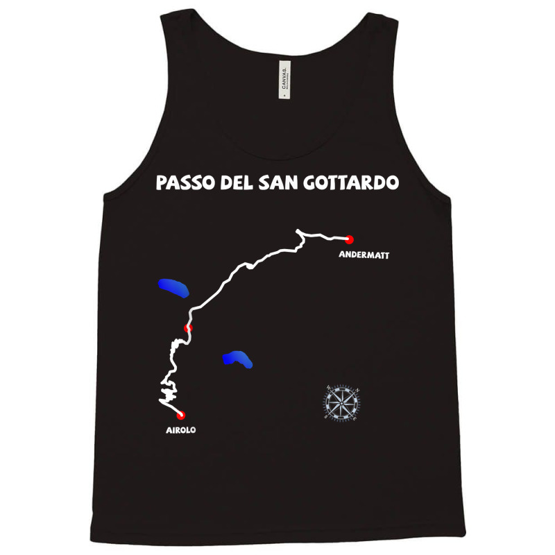 Gotthardpass Serpentine Switzerland Passo Del San Gottardo T Shirt Tank Top | Artistshot