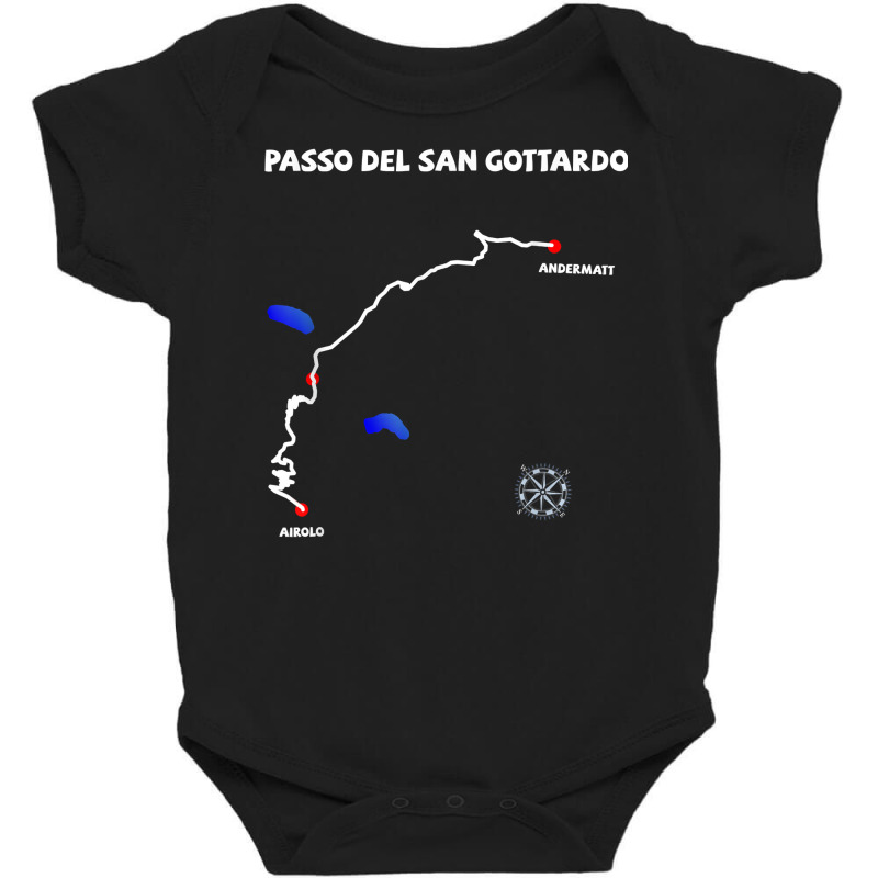 Gotthardpass Serpentine Switzerland Passo Del San Gottardo T Shirt Baby Bodysuit | Artistshot