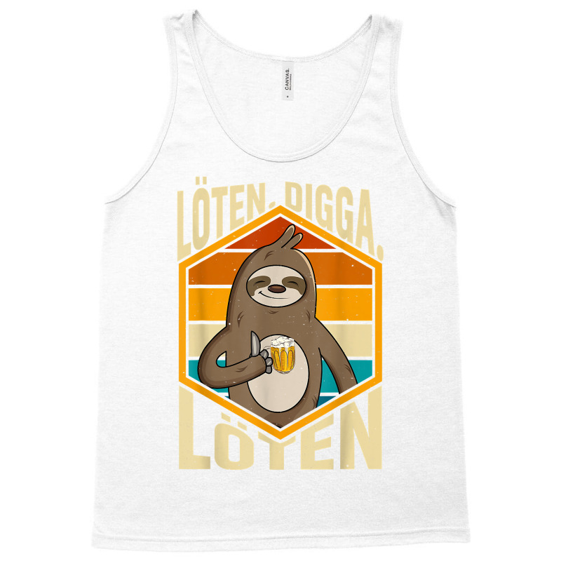 Funny Funny Sloth Beer Soldering. Digga. Soldering T Shirt Tank Top | Artistshot