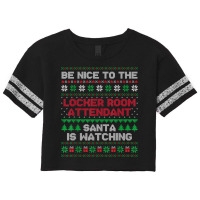 Locker Room Attendant Gift Locker Room Attendant Ugly Xmas T Shirt Scorecard Crop Tee | Artistshot