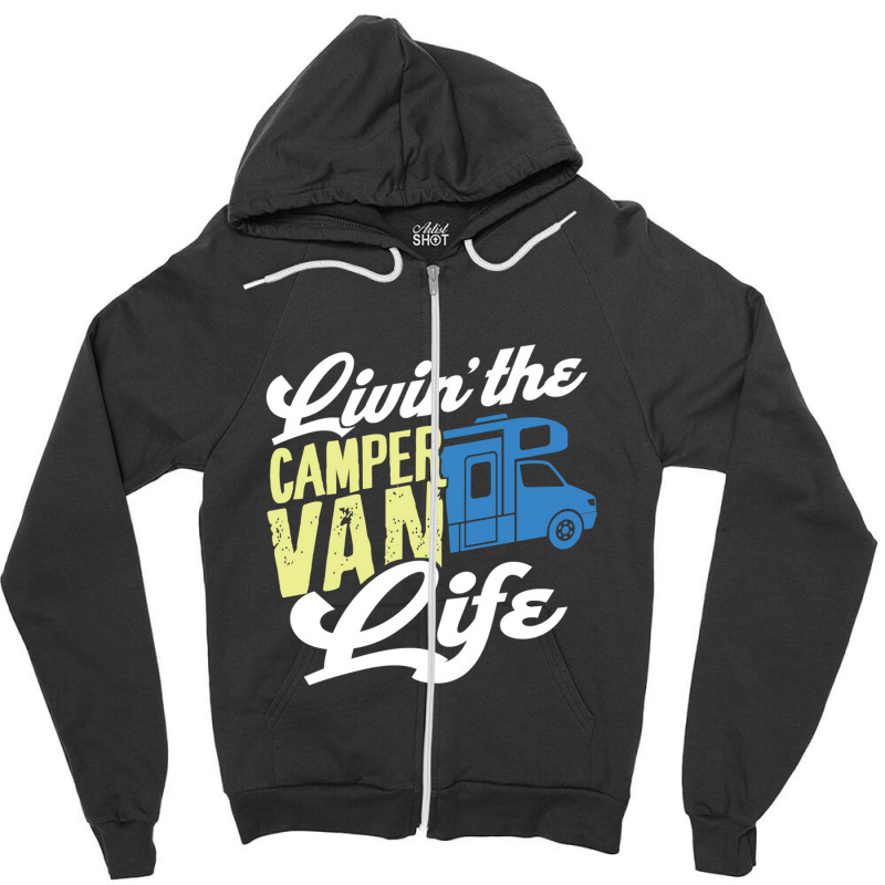 Camp Camping Camper Zipper Hoodie by Evelyn D Adkins | Artistshot