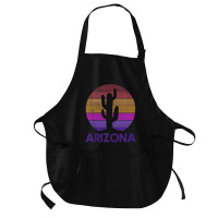 Arizona Vintage Retro Cactus Souvenir Medium-length Apron | Artistshot