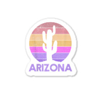 Arizona Vintage Retro Cactus Souvenir Sticker | Artistshot