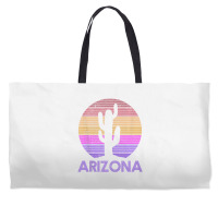 Arizona Vintage Retro Cactus Souvenir Weekender Totes | Artistshot