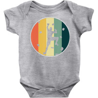 Awesome Retro Wall Climber Rock Mountain Climbing Bouldering Baby Bodysuit | Artistshot