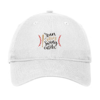 Baseball Game Run Play Swing Catch Adjustable Cap | Artistshot