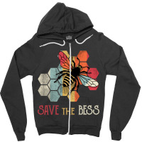 Save The Bees Zipper Hoodie | Artistshot