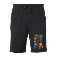 Brick Builder Funny Blocks Master Builder Fleece Short | Artistshot