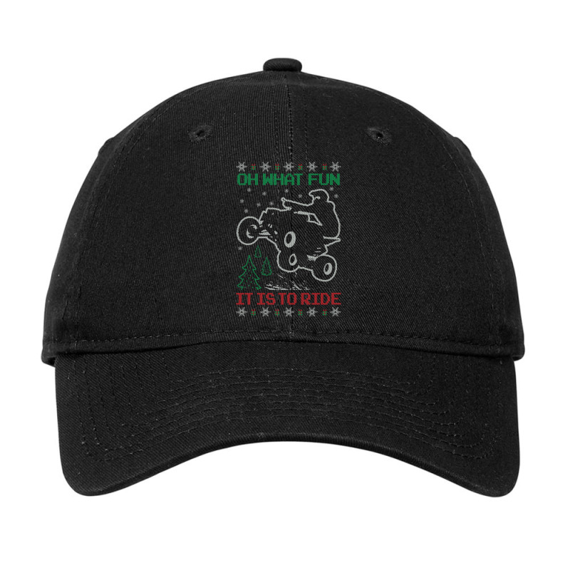 Atv Quad Ugly Christmas Adjustable Cap | Artistshot