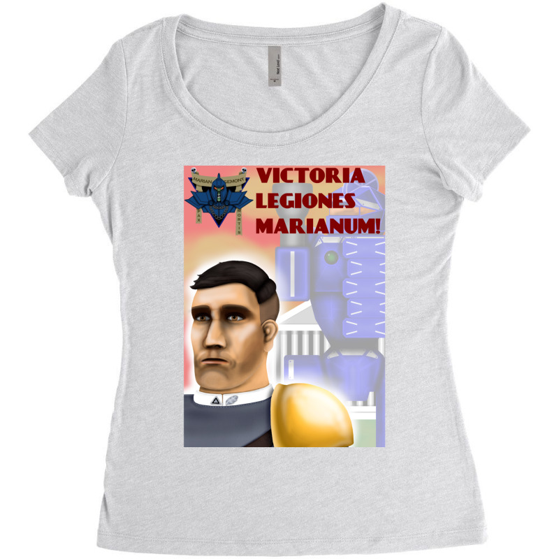 Battletech - Marian Hegemony  _amp_quot_victory To The Marian Legions! Women's Triblend Scoop T-shirt by CHRISTINAROGNSVOOG | Artistshot