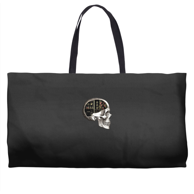 Analog Modular Synthesizer Skull For Synth Nerd Weekender Totes | Artistshot