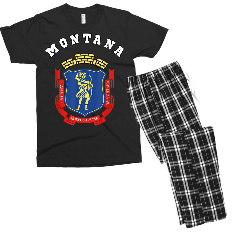 Montana Coat Of Arms Flag National Pride Gift Souvenir T Shirt Men's T-shirt Pajama Set by tzecluco | Artistshot