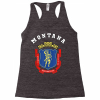 Montana Coat Of Arms Flag National Pride Gift Souvenir T Shirt Racerback Tank | Artistshot