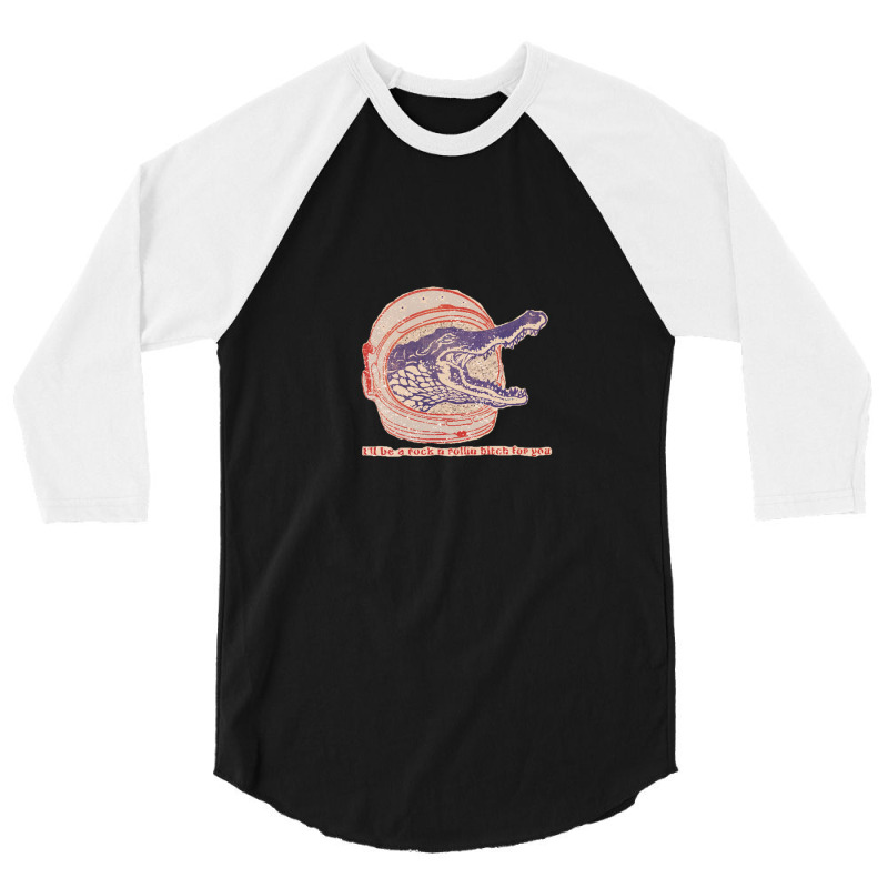 Alligator Space Invader 3/4 Sleeve Shirt by RahimCook | Artistshot