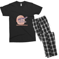 Alligator Space Invader Men's T-shirt Pajama Set | Artistshot