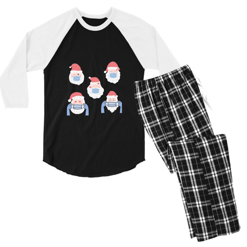 Pandemic Santa Pack 2 Men's 3/4 Sleeve Pajama Set | Artistshot