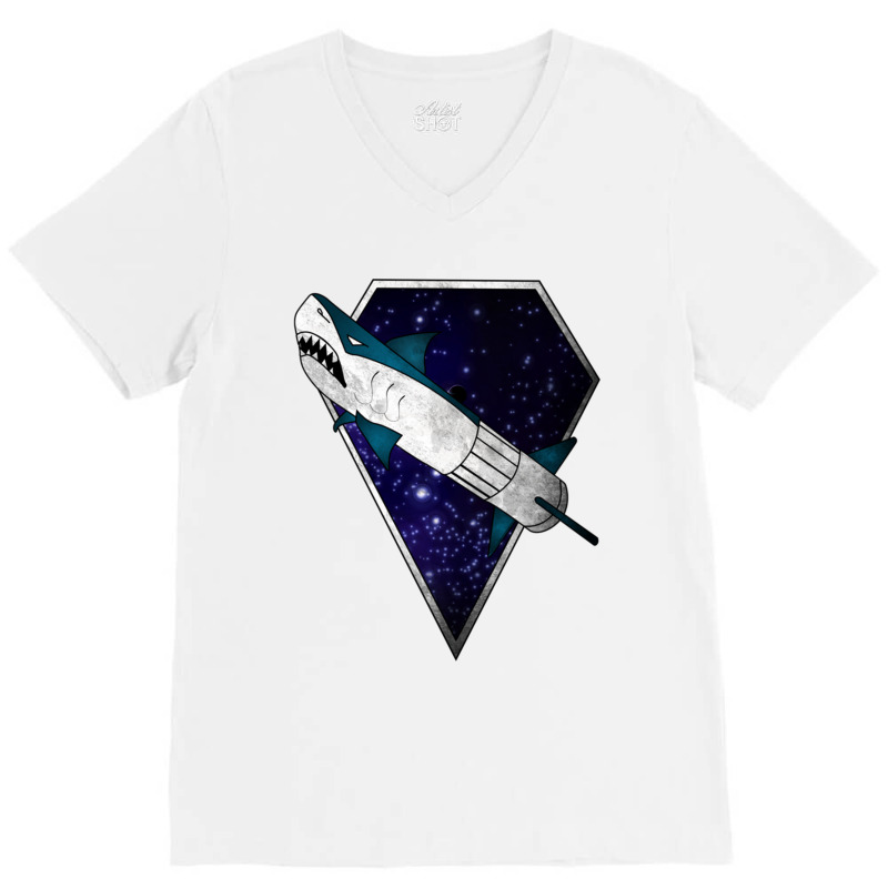 Diamond Shark Lambda Galaxy V-neck Tee | Artistshot