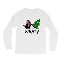 Black Cat What Christmas Long Sleeve Shirts | Artistshot