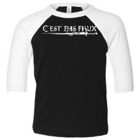 C'est Pas Faux Toddler 3/4 Sleeve Tee | Artistshot