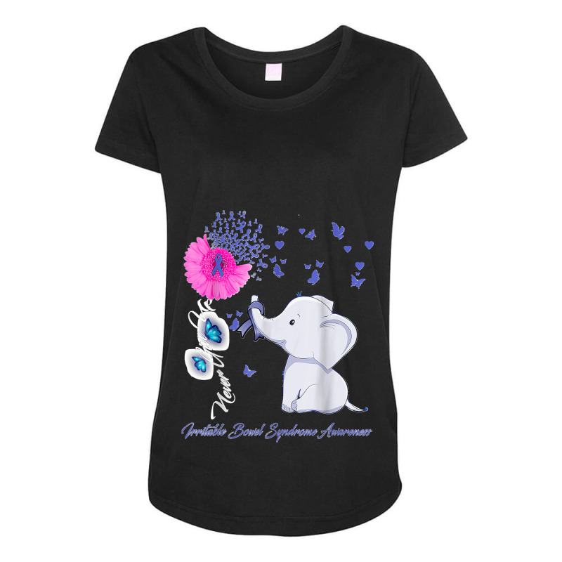 Elephant Irritable Bowel Syndrome Awareness Maternity Scoop Neck T-shirt by MarlonChristopherMoyer | Artistshot