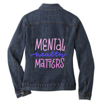 Mental Health First Aid Fitted Scoop Ladies Denim Jacket | Artistshot