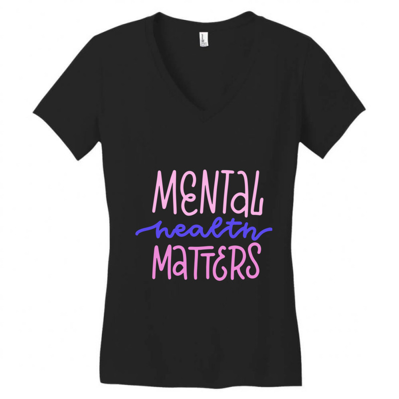 Mental Health First Aid Fitted Scoop Women's V-Neck T-Shirt by KAYLAILSON | Artistshot