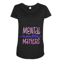 Mental Health First Aid Fitted Scoop Maternity Scoop Neck T-shirt | Artistshot