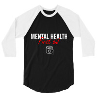 Mental Health First Aid Simple Design 3/4 Sleeve Shirt | Artistshot