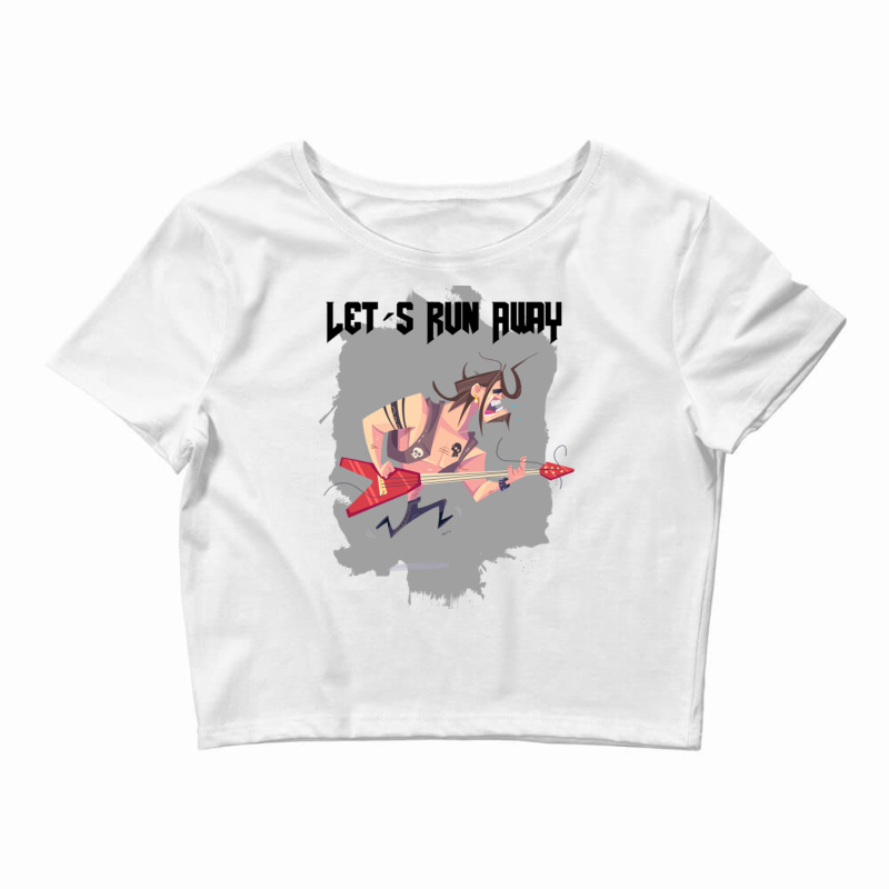 Let´s Run Away Old School Crop Top by apolitery | Artistshot