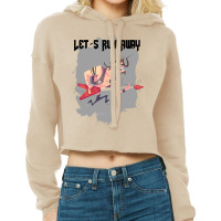 Let´s Run Away Old School Cropped Hoodie | Artistshot