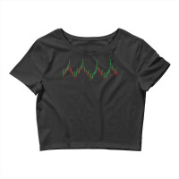 Heartbeat Candlestick Chart Exchange Stock Market Crop Top | Artistshot