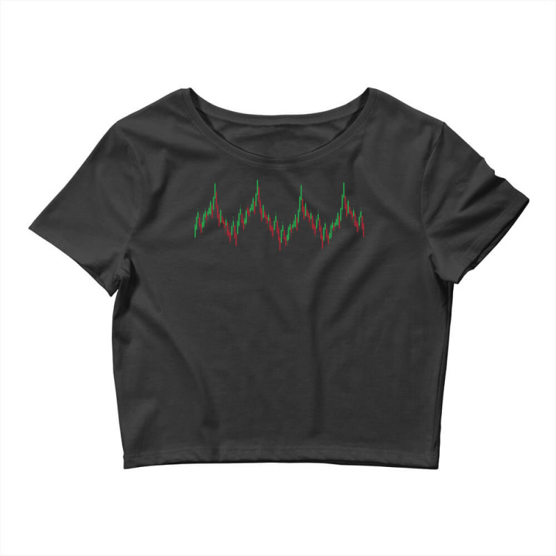 Heartbeat Candlestick Chart Exchange Stock Market Crop Top by MabellaPennachio | Artistshot