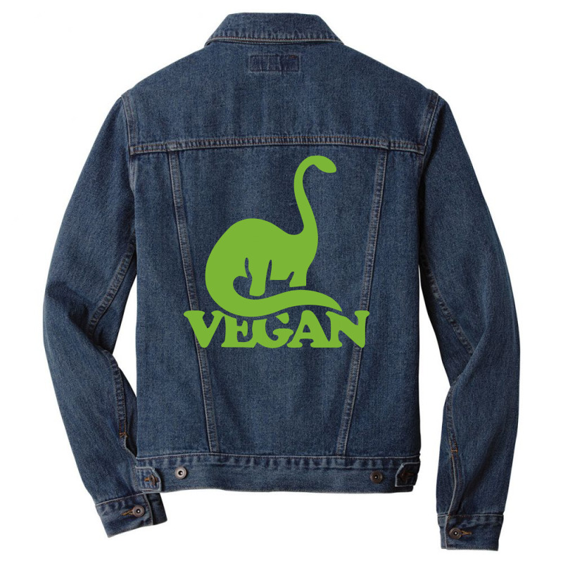 Vegan Dinosaur Men Denim Jacket | Artistshot