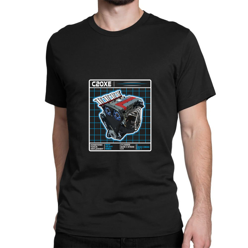 C20xe Engine Graphic - Sticker - Photograph - Art Work - Display On Wa Classic T-shirt by MartyTemple | Artistshot