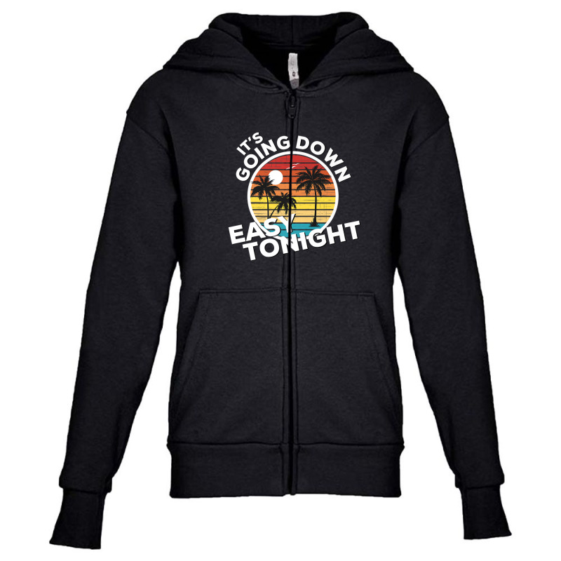 It's Going Down Easy Tonight Country Music Lyrics Youth Zipper Hoodie by asongurules3 | Artistshot