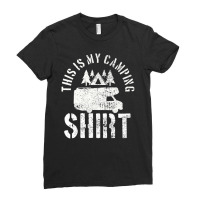 Camping Trailer Camper Van Mobile Home Caravan Motorhome Ladies Fitted T-shirt | Artistshot