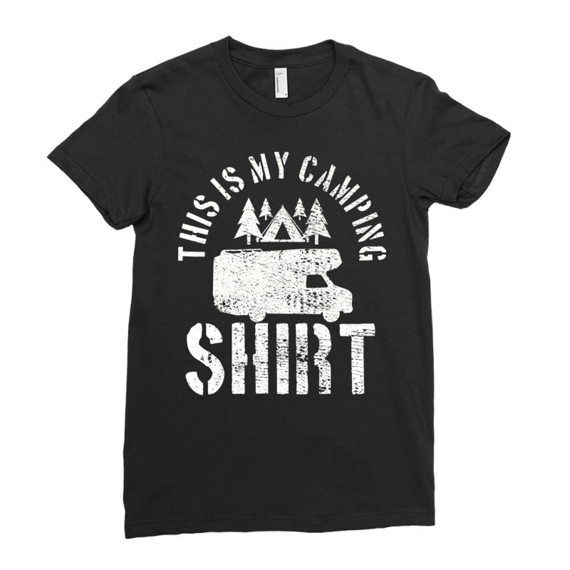 Camping Trailer Camper Van Mobile Home Caravan Motorhome Ladies Fitted T-Shirt by Ben Rodden | Artistshot