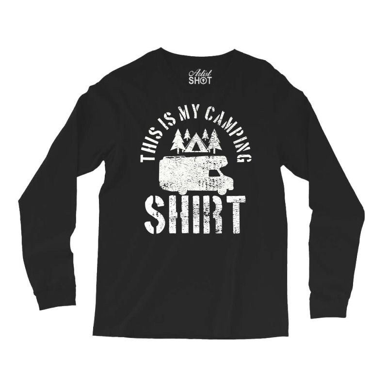 Camping Trailer Camper Van Mobile Home Caravan Motorhome Long Sleeve Shirts by Ben Rodden | Artistshot